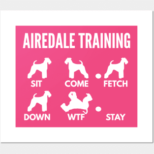 Airedale Training Airedale Dog Tricks Posters and Art